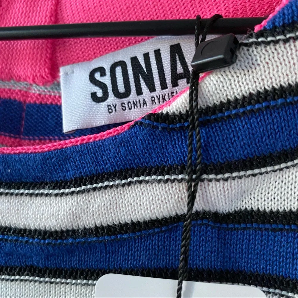 Sonia by Sonia Rykiel Striped Knit Dress SZ Medium NEW - Picture 8 of 13